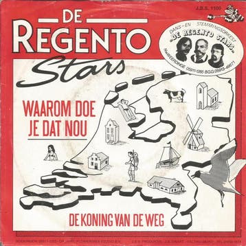vinyl single 7 inch - De Regento Stars - Waarom Doe Je Da..., Verzenden, Zo goed als nieuw, 7 inch, Nederlandstalig