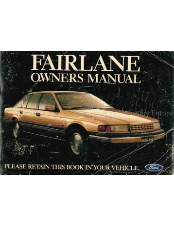 1989 FORD FAIRLANE INSTRUCTIEBOEKJE ENGELS (AU), Auto diversen, Handleidingen en Instructieboekjes