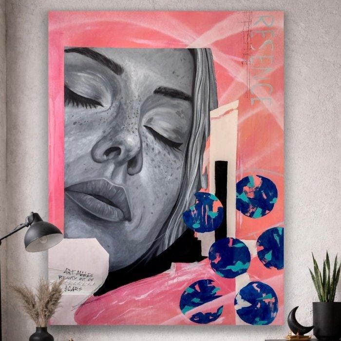 Afonsoul (1992) - The Scar XXL, Antiek en Kunst, Kunst | Schilderijen | Modern