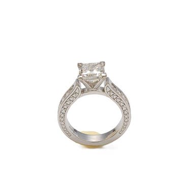 Ring Platina - 4.55ct. tw. Diamant (Lab-grown) - Diamant -, Nieuw
