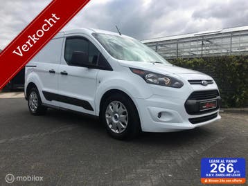 Ford Transit Connect 1.0 Ecoboost L1 Ambiente 3-Zits Camera, Stof, Gebruikt, Overige brandstoffen, Wit