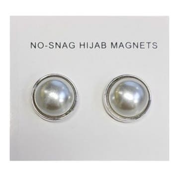 Fako Bijoux - 2x Magnetische Broche Parel Acryl - Hoofddoek, Verzenden, Nieuw