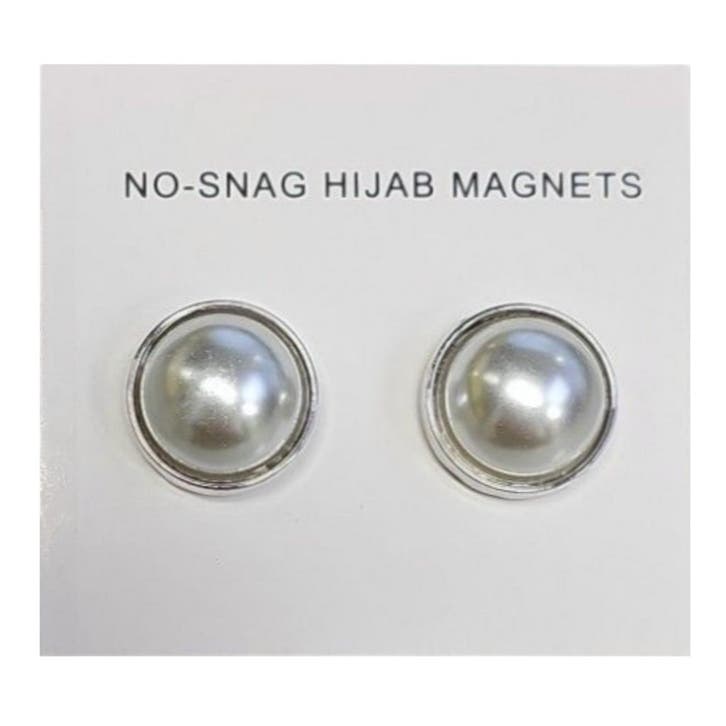Fako Bijoux - 2x Magnetische Broche Parel Acryl - Hoofddoek, Sieraden, Tassen en Uiterlijk, Broches, Verzenden