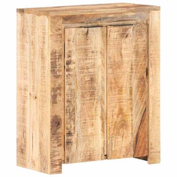 vidaXL Dressoir 59x33x75 cm ruw mangohout, Huis en Inrichting, Kasten | Dressoirs, Verzenden, Nieuw, 50 tot 100 cm, 25 tot 50 cm