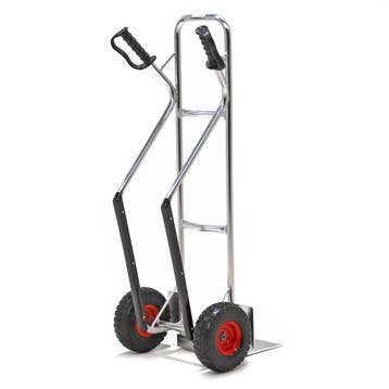 Aluminium steekwagen vaste constructie lekvrije PU-banden, Ophalen of Verzenden
