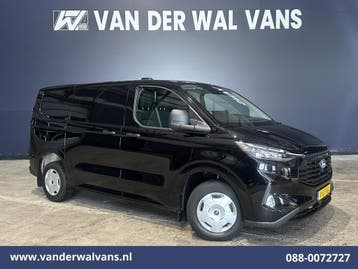 Ford Transit Custom | 2.0 TDCI 136pk L1H1 Euro6 Airco |, Gebruikt, Euro 6, Zwart, Dealer onderhouden