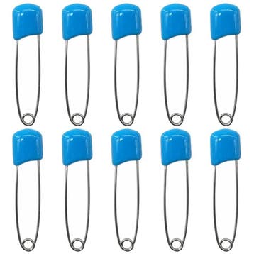 Fako Bijoux - 10 Veiligheidsspelden Met Beschermkap -, Sieraden, Tassen en Uiterlijk, Broches, Verzenden, Nieuw
