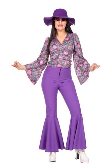 Blouse Flower Power Paars Dahlia, Ophalen of Verzenden, Nieuw