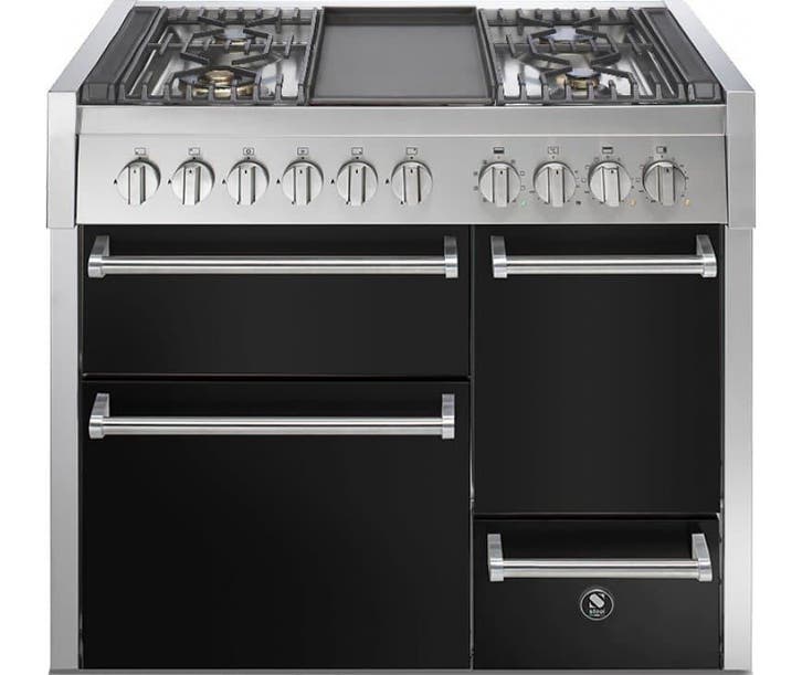 Steel GQ10SFF-D-4B gas fornuis met 4 branders + bakplaat,, Witgoed en Apparatuur, Fornuizen, Ophalen of Verzenden