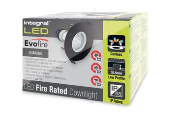 Integral inbouwspot Zwart rond IP65 | zaagmaat 7cm | incl..., Ophalen of Verzenden, Nieuw