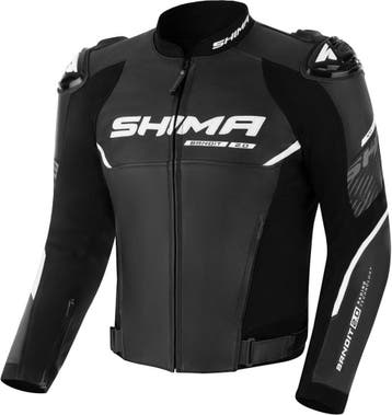 SHIMA Bandit 2.0 Perforated Zwart Wit Leren Motorjas, Motoren, Nieuw met kaartje, Jas | leer, SHIMA, Heren