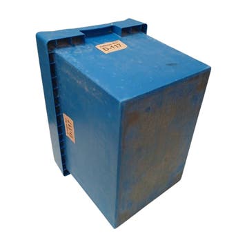 Magazijnbak, 600x400x420 mm, euronorm, blauw pp, gebruikt -, Doe-het-zelf en Verbouw, Kratten en Dozen, Ophalen of Verzenden, Gebruikt