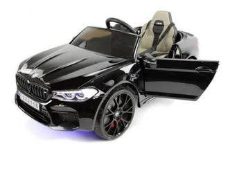 BMW M5, 24V metallic zwart, dubb 24V motoren, eva, RC, leder, Ophalen of Verzenden, Nieuw