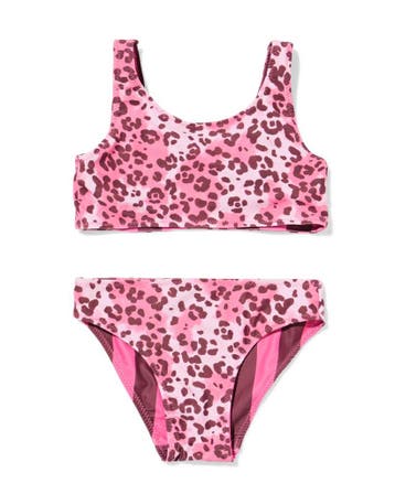 HEMA Omkeerbare kinderbikini luipaard-strepen roze van sale, Verzenden, Nieuw