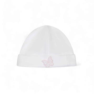Baby Gi muts vlinder roze/wit - 56 (1-2 maanden), Ophalen of Verzenden, Nieuw