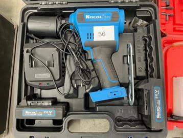 Online veiling: Rocol 520, accu popnageltang set, Nieuw