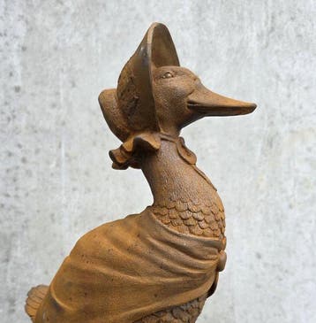 Beeldje - Dressed duck - IJzer