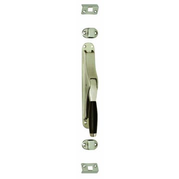 Intersteel pomp-espagnolet Ton 400 - nikkel mat/ebbenhout, Verzenden, Nieuw