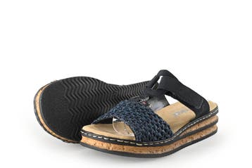 Rieker Sandalen in maat 37 Blauw, Sandalen of Muiltjes, Zo goed als nieuw, Rieker, Verzenden
