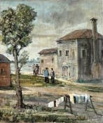 Armando Tonello (1897-1990) - Veduta lagunare, Antiek en Kunst