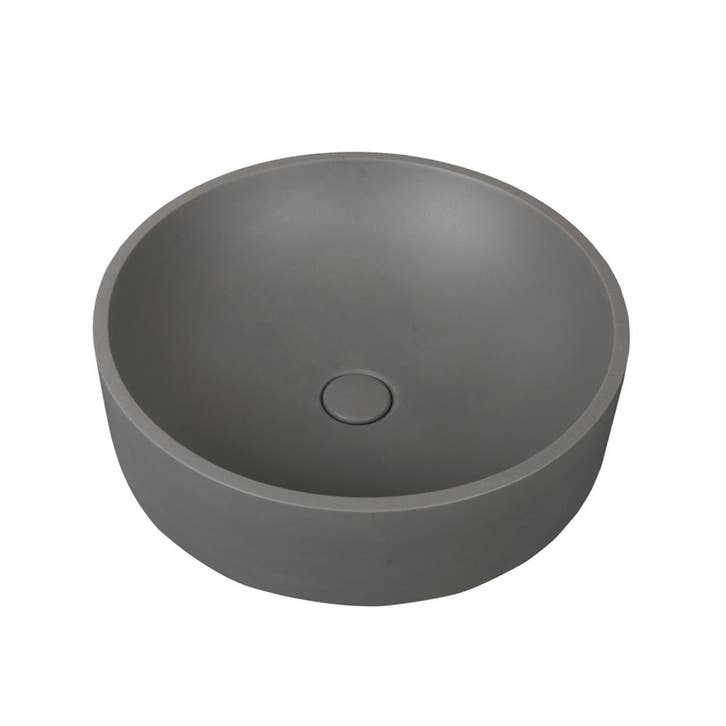 Waskom Velora 45.5x45.5x14.5cm beton rond grijs inclusief, Doe-het-zelf en Verbouw, Sanitair, Verzenden