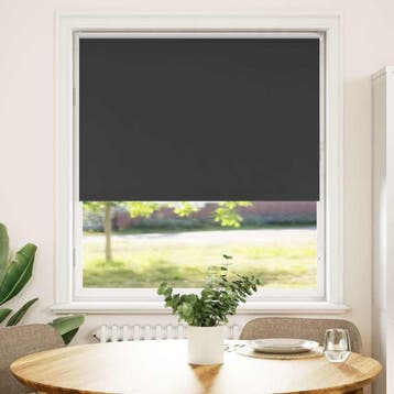 vidaXL Rolgordijn verduisterend 100x130cm stofbreedte 95,7cm, Verzenden, Nieuw, Zwart