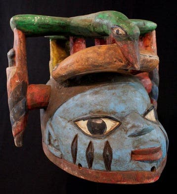 Mask - Masker Gelede Yoruba - 25 cm - Benin