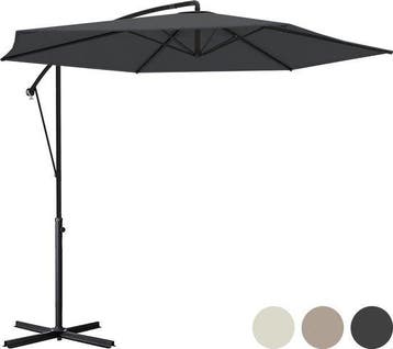 2dekans | LifeGoods Zweefparasol - tot 8 Personen - Ø300cm -, Ophalen of Verzenden, Zo goed als nieuw