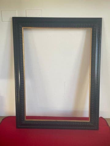 Lijst - Grote guilloché-ebonisatie uit de negentiende eeuw, Antiek en Kunst