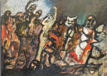 Jean Dassonval (1939-2012) - Scène de Carnaval - Art Brut