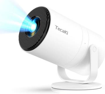 Tecaki Mini Beamer - Compacte Home Cinema - 55% korting, LED, Ophalen of Verzenden, Zo goed als nieuw, Overige resoluties