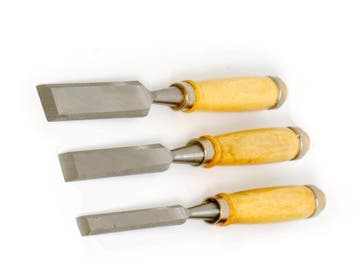 Set houtbeitels 12, 18 en 24 mm diameter, Ophalen of Verzenden, Nieuw