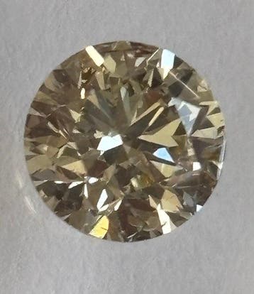 1 pcs Diamant (Natuurlijk) - 1.00 ct - Rond - SI2 -, Nieuw