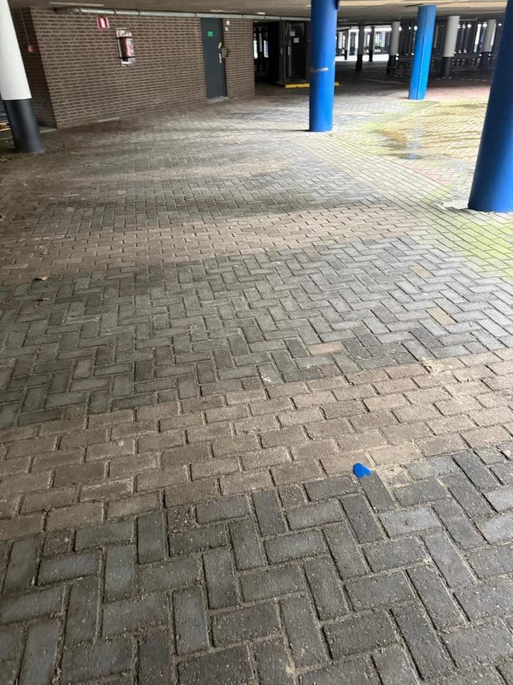 Gebruikte betonklinkers grijs zwart en heide Nette partij, Tuin en Terras, Tegels en Klinkers, 10 m² of meer, Zo goed als nieuw