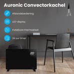 2dekans | Auronic Elektrische Kachel – met Thermostaat en, Ophalen of Verzenden, Zo goed als nieuw