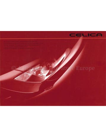 2008 TOYOTA CELICA BROCHURE ENGELS | JAPANS, Nieuw, Toyota, Author