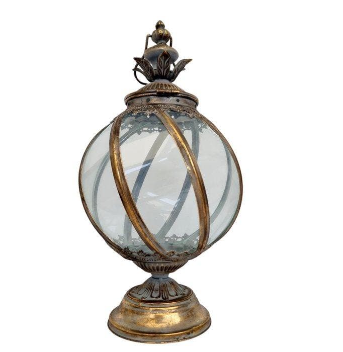 Lantaarn - Glas, Metaal, Antiek en Kunst, Kunst | Designobjecten