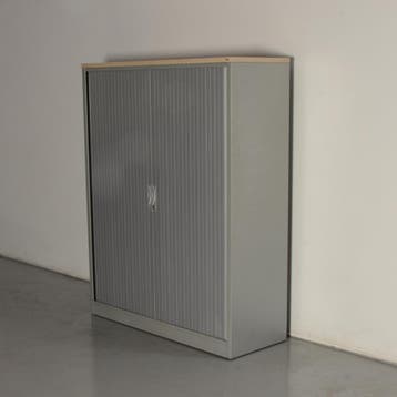 TDS roldeurkast, aluminium, 153 x 120 cm, incl. 3 legborden,, Huis en Inrichting, Kasten | Roldeurkasten en Archiefkasten, Ophalen of Verzenden