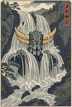 MEDSAN - Goldorak Waterfall () - Hand Signed