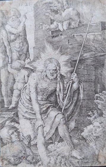 Lucas Van Leyden (1494-1533) - Cristo nel Limbo - originale