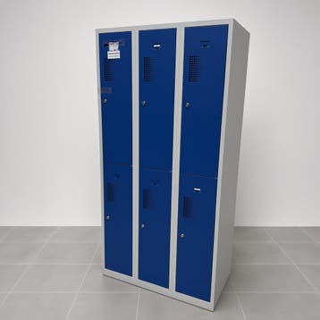 6-deurs kledinglocker - 181x90x50 cm, Huis en Inrichting, Ophalen of Verzenden, Nieuw