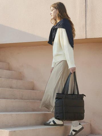 BAGSMART Grote Puffer Tote Bag - Stijlvolle en Ruime Handtas, Verzenden, Nieuw