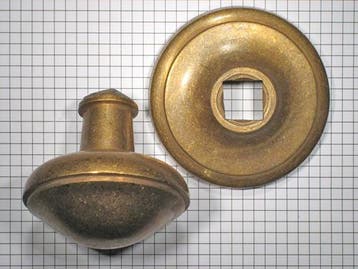 Deurknop, brons antiek, Verzenden, Nieuw