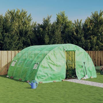 vidaXL Tuinkas met stalen frame 20 m² 5x4x2,3 m groen, Tuin en Terras, Verzenden, Nieuw