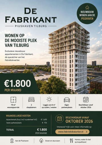 Te huur: Appartement Limanstraat in Tilburg, Tilburg, Noord-Brabant, Appartement