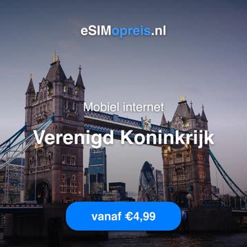 eSIM Verenigd Koninkrijk - Mobiel internet vanaf €4,99, Telecommunicatie, Prepaidkaarten en Simkaarten, Verzenden, Nieuw, Prepaidkaart