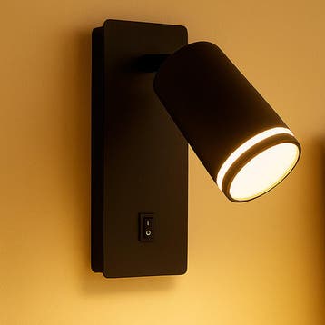 LED Wandlamp - Bedlamp met schakelaar, Huis en Inrichting, Lampen | Wandlampen, Ophalen of Verzenden, Nieuw, Metaal