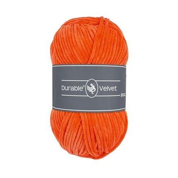Durable Velvet 2194 Orange - Haakgaren / Breigaren, Ophalen of Verzenden, Nieuw, Breien of Haken, Wol of Garen
