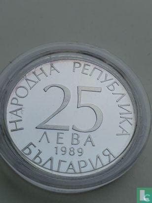 Bulgarije 25 leva 1989 (PROOF) 1990 Football World Cup i..., Verzenden, Overige landen, Losse munt, Goud