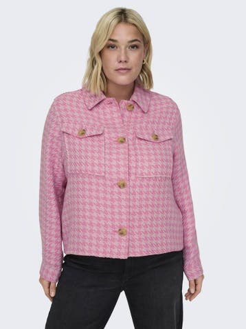 ONLY kort jasje pied de coq print Maat:, Kleding | Dames, Verzenden, Nieuw, Overige kleuren